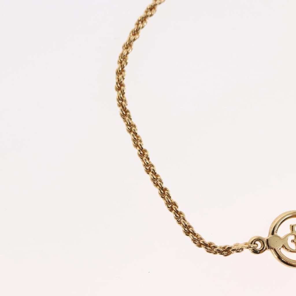 Christian Dior Vintage Logo Bracelet Metal Gold Metal Bracelet Jewelry (Pre-Owned)
