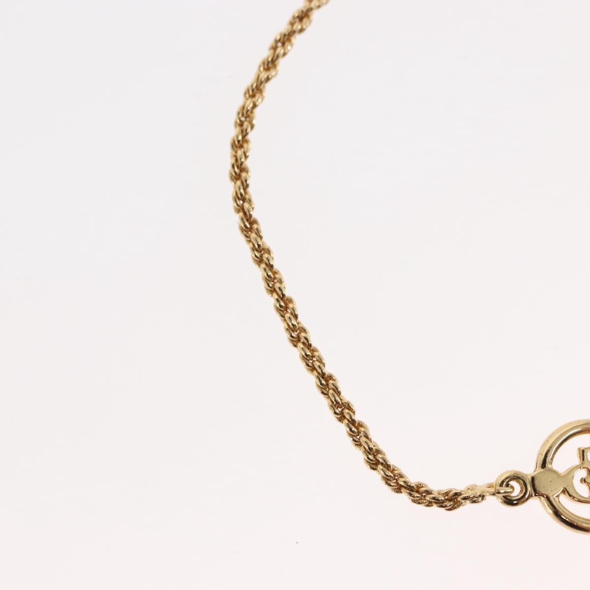 Christian Dior Vintage Logo Bracelet Metal Gold Metal Bracelet Jewelry (Pre-Owned)