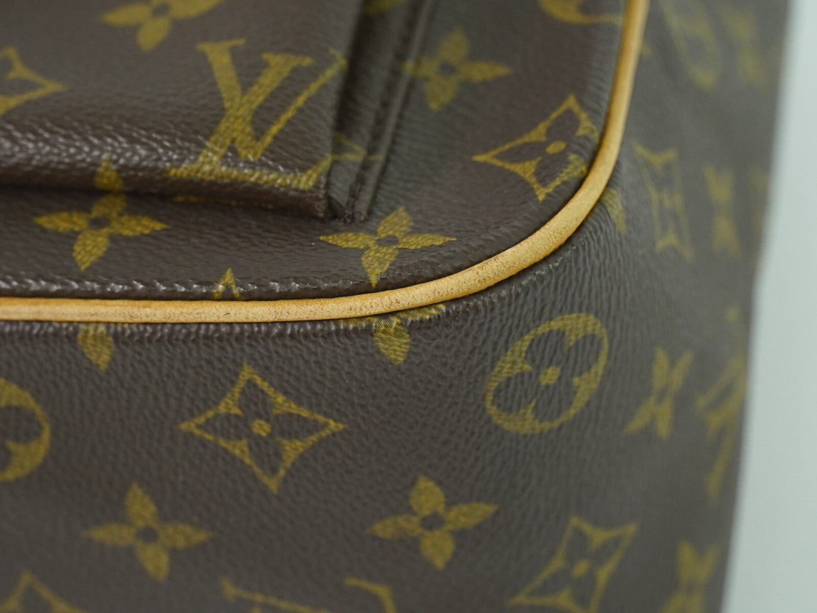 Louis Vuitton Excentri-Cite Handbag Monogram Canvas Brown Canvas Handbag