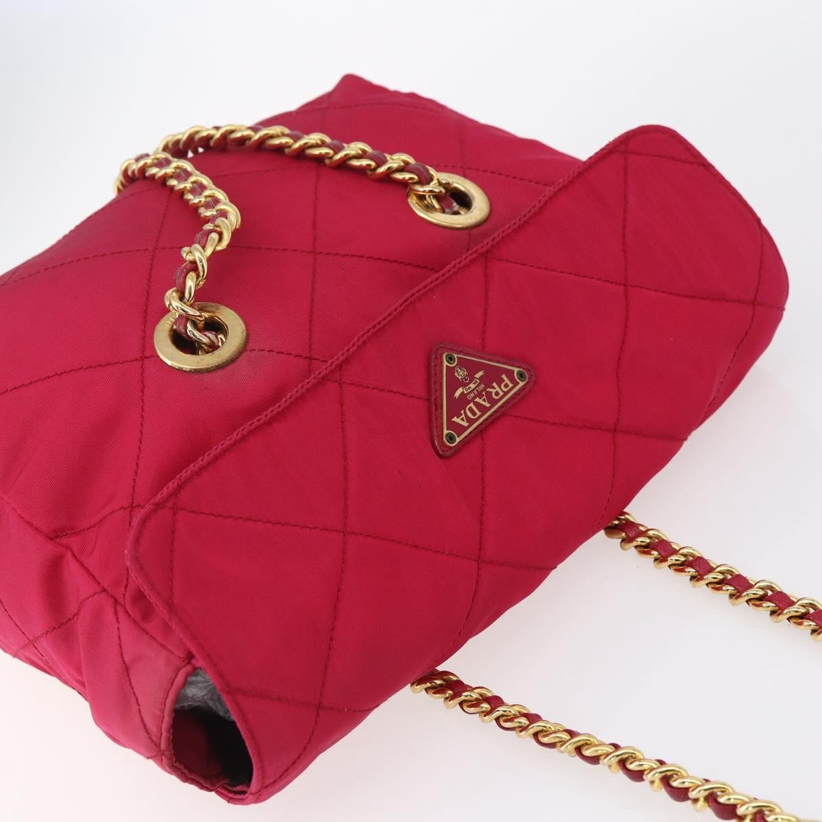 Prada Re-Edition 1995 Chain Tote Quilted Re-Nylon Pink Nylon Shoulder Bag Bag