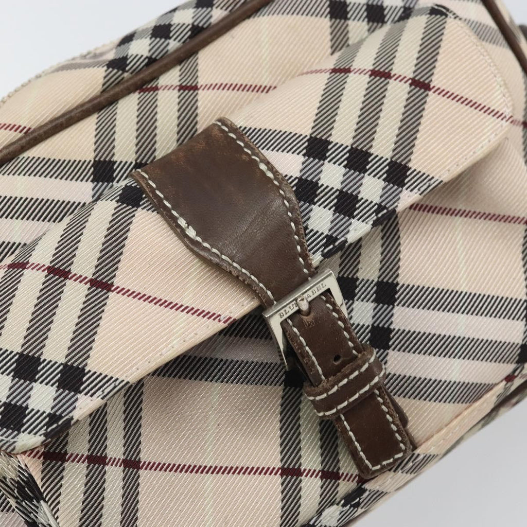 Burberry Nova Check Blue Label Nylon Beige Nylon Shoulder Bag