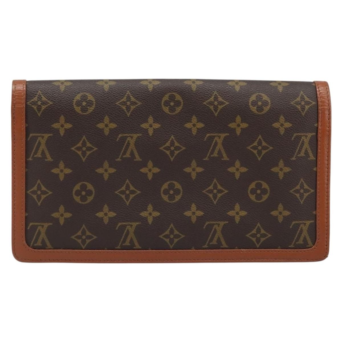 Louis Vuitton Dame Pochette Monogram Canvas Brown Canvas Clutche & Pouche Bag