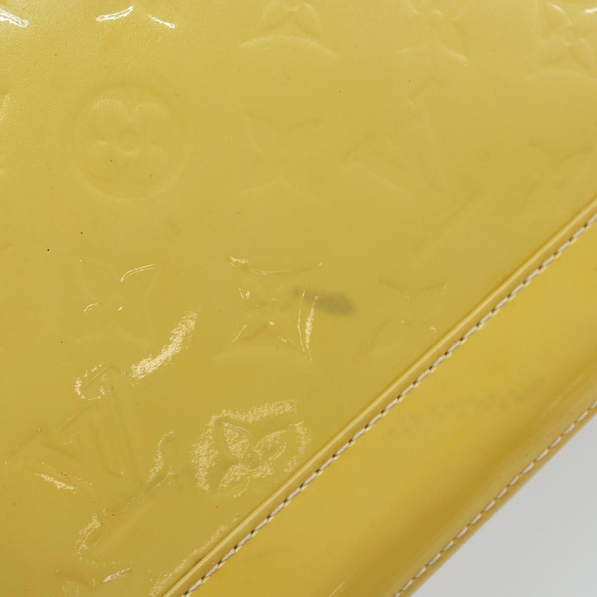 Louis Vuitton Alma Handbag Monogram Vernis Yellow Patent_Leather Handbag