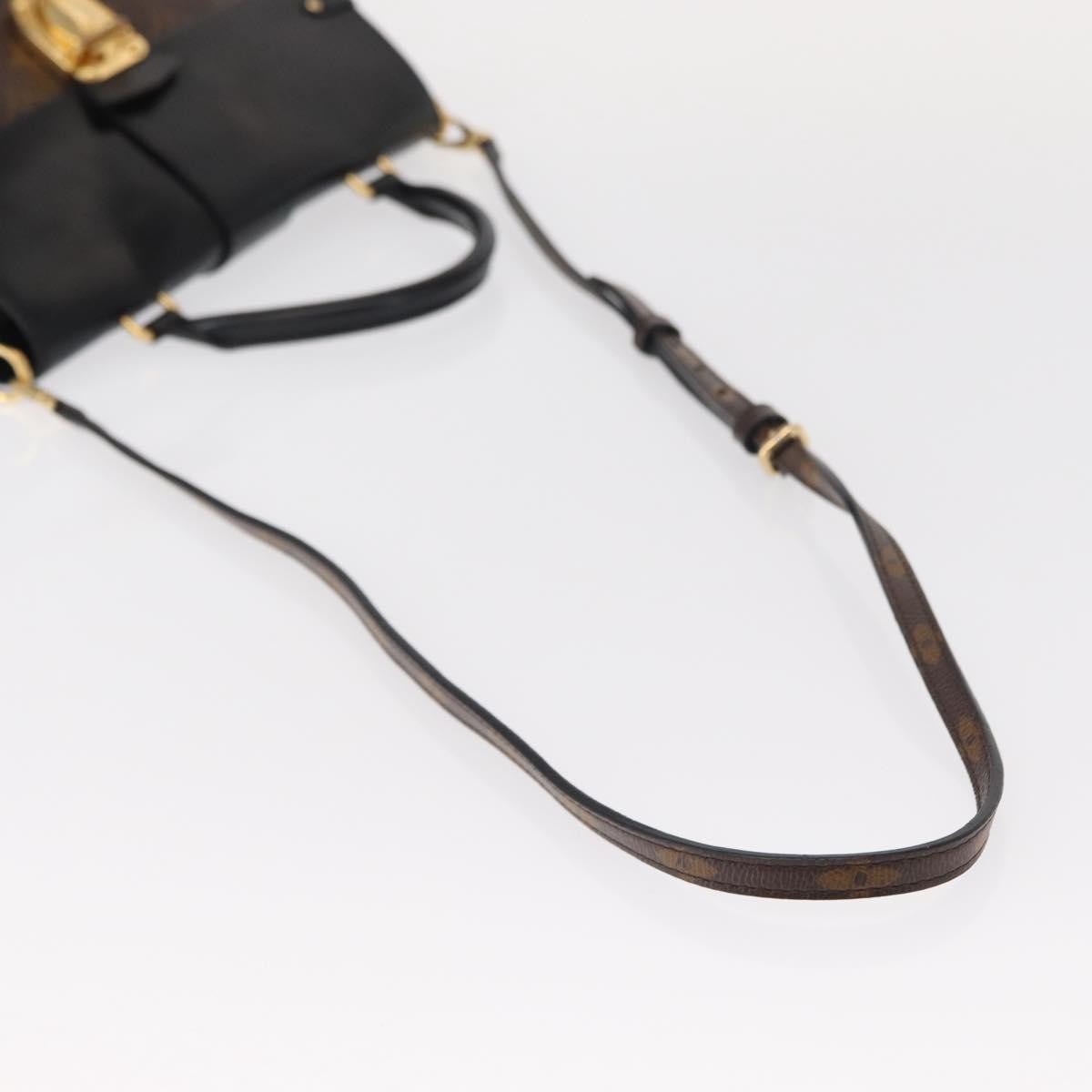 Louis Vuitton One Handle Flap Bag Monogram Canvas And Leather Brown Canvas Handbag