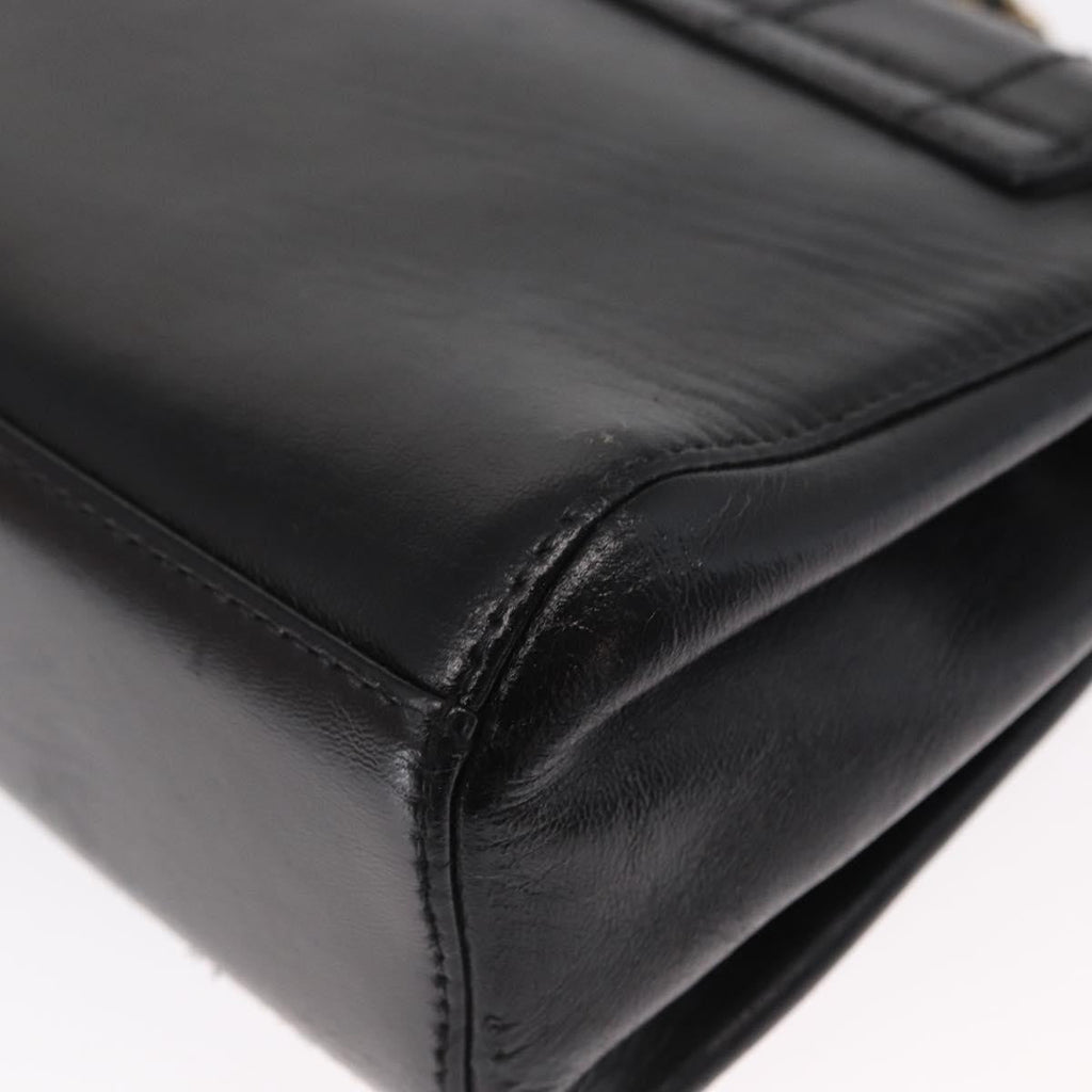 Chanel Chocolate Bar Accordion Reissue Flap Bag Quilted Lambskin Black Leather Shoulder Bag Bag