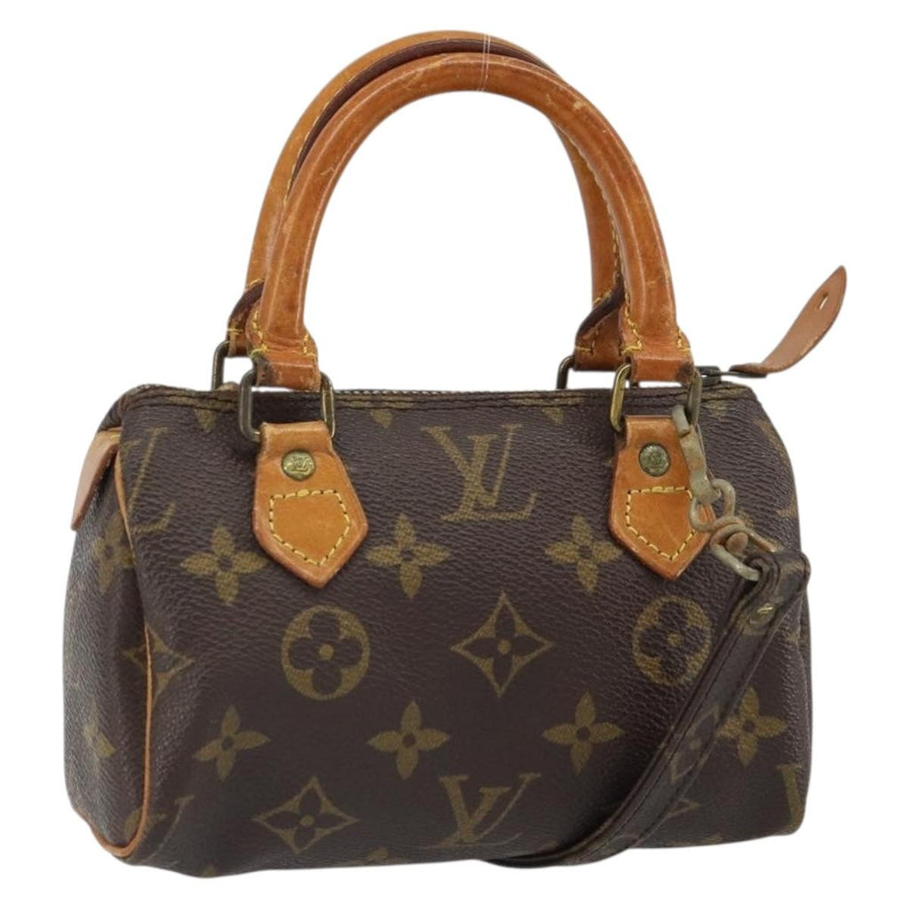 Louis Vuitton Speedy Mini Hl Handbag Monogram Canvas Brown Canvas Handbag