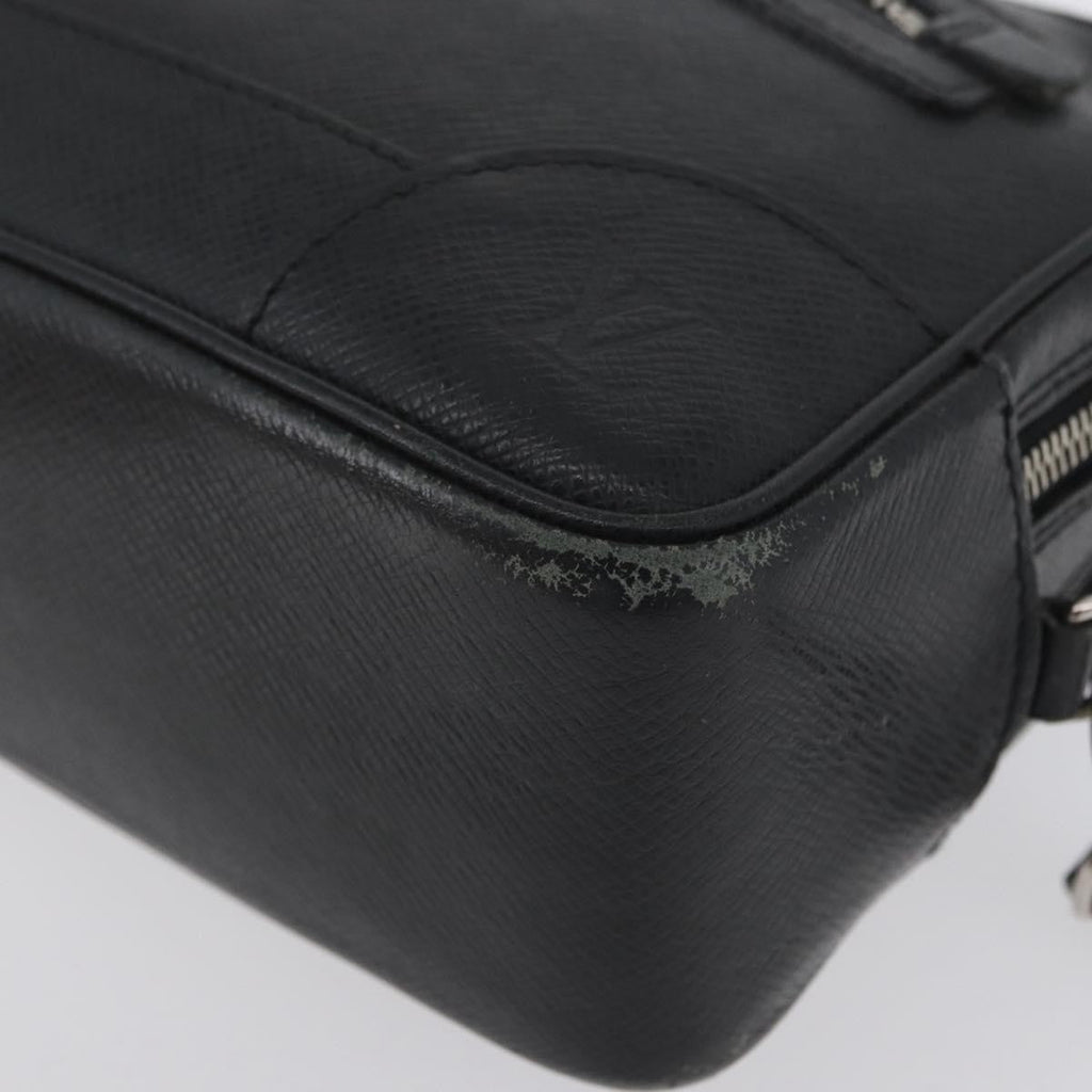 Louis Vuitton Pavel Handbag Taiga Leather Black Leather Clutche & Pouche Bag