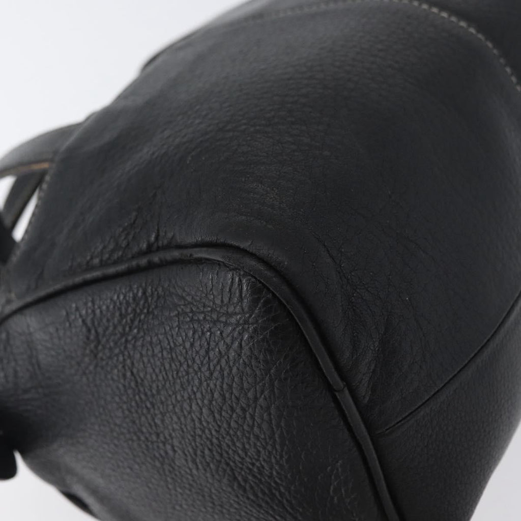 Burberry Vintage Handbag Leather Black Leather Handbag
