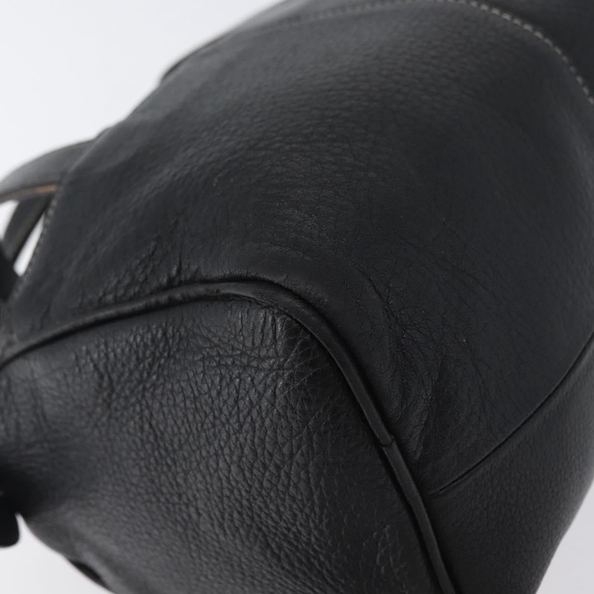 Burberry Vintage Handbag Leather Black Leather Handbag