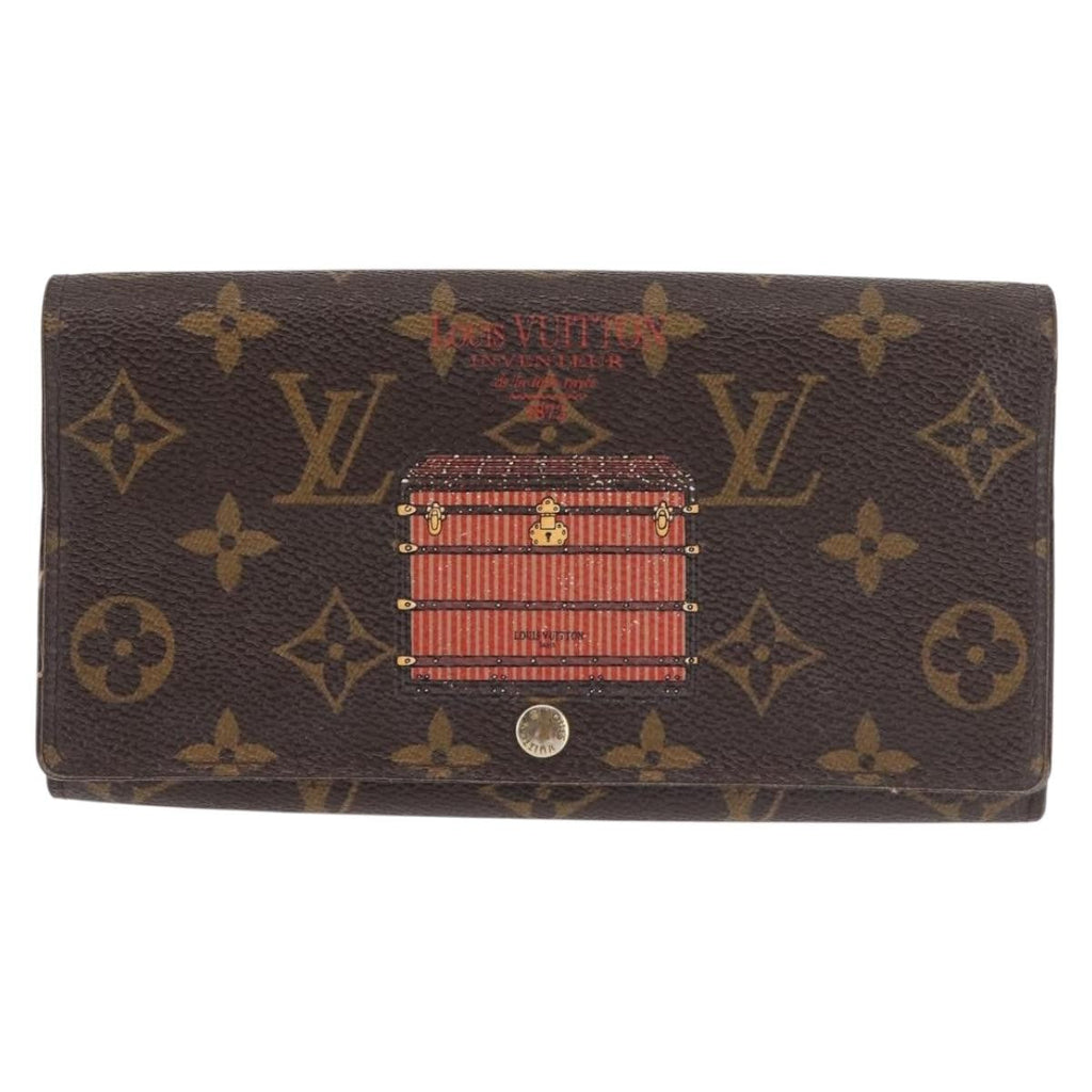 Louis Vuitton Vintage Sarah Wallet Monogram Canvas Brown Canvas Wallets Accessory