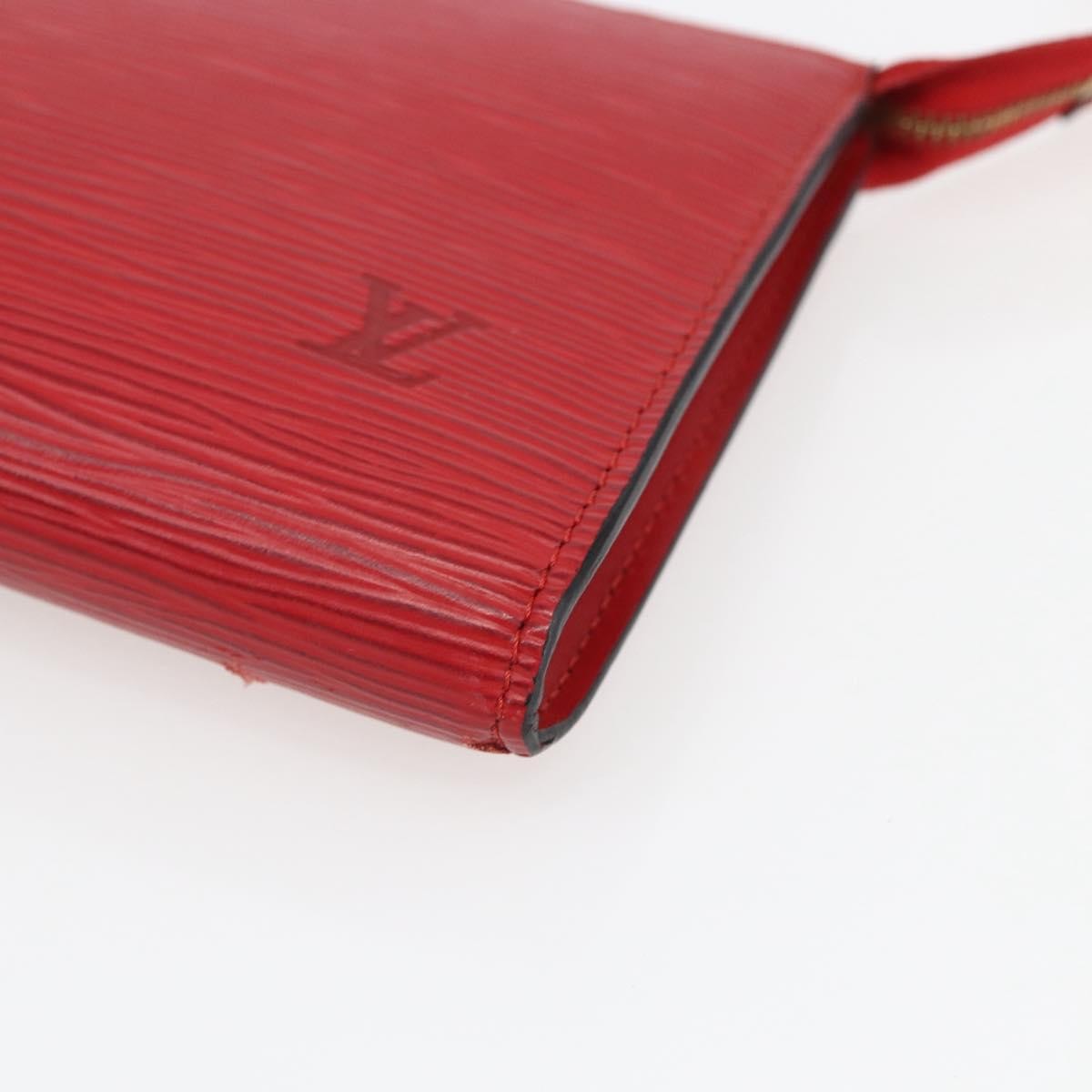 Louis Vuitton Pochette Accessoires Epi Leather Red Leather Clutche & Pouche Bag