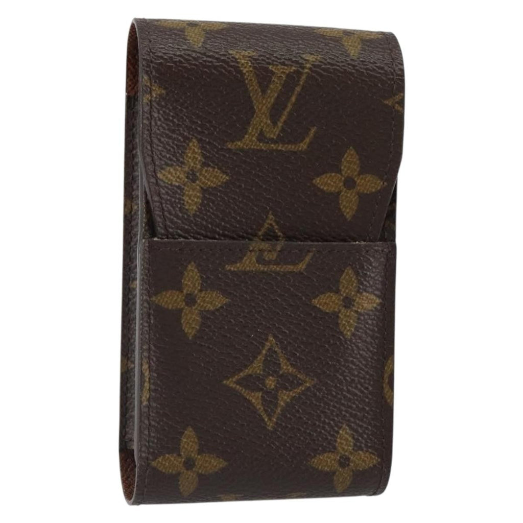 Louis Vuitton Etui Cigarette Case Monogram Canvas Brown Canvas Wallets Accessory