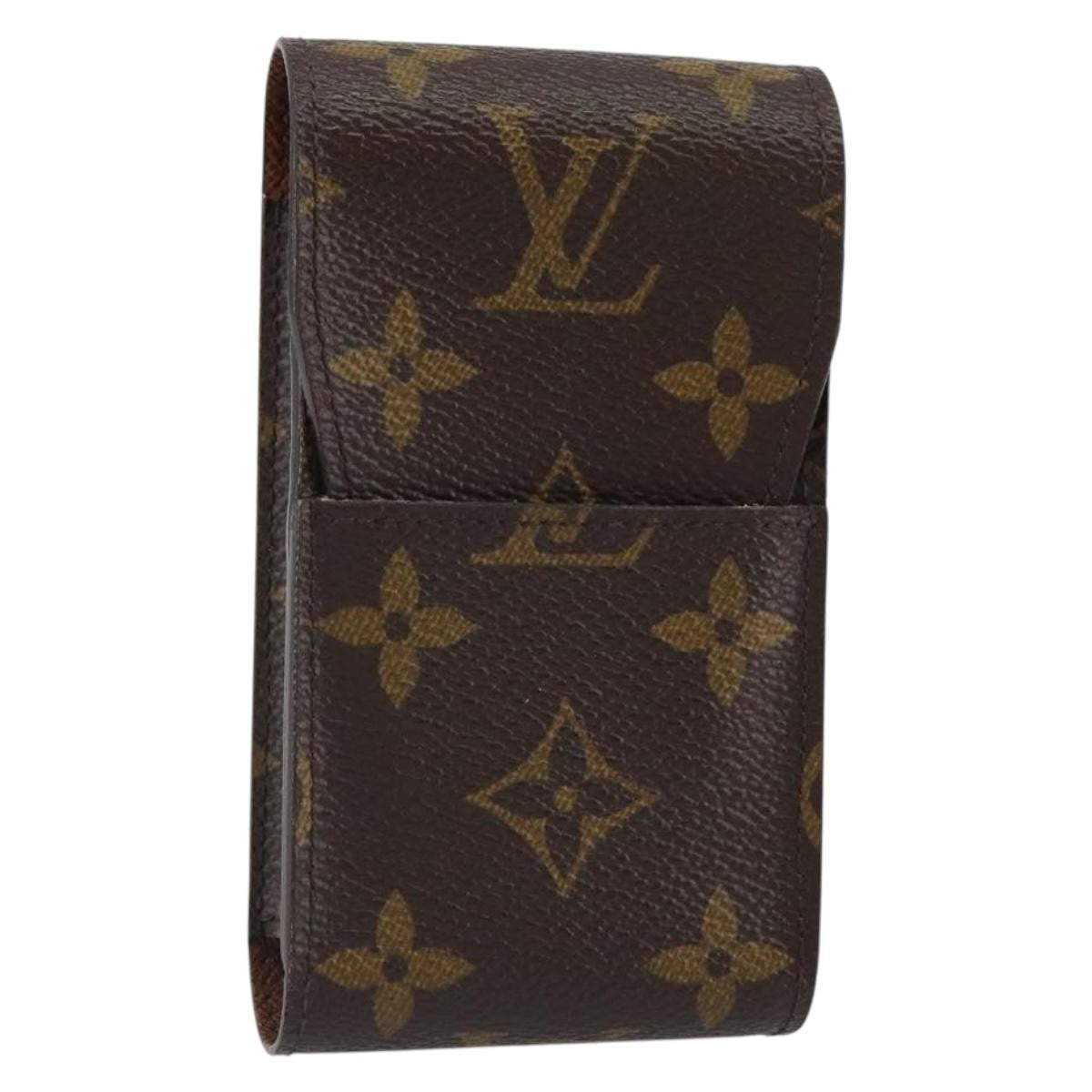 Louis Vuitton Etui Cigarette Case Monogram Canvas Brown Canvas Wallets Accessory