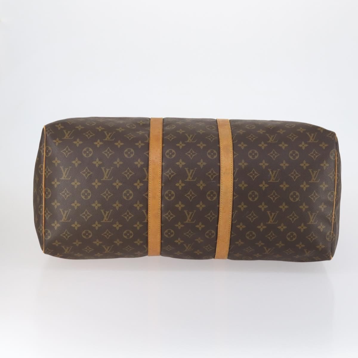 Louis Vuitton Keepall Bag Monogram Canvas Brown Canvas Travel Bag