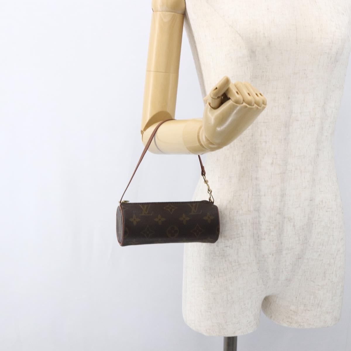 Louis Vuitton Papillon Pochette Monogram Canvas Brown Canvas Clutche & Pouche Bag