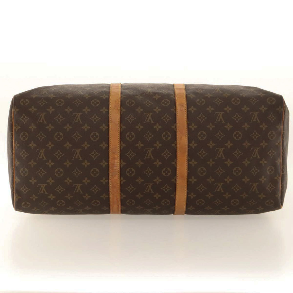 Louis Vuitton Keepall Bag Monogram Canvas Brown Canvas Travel Bag