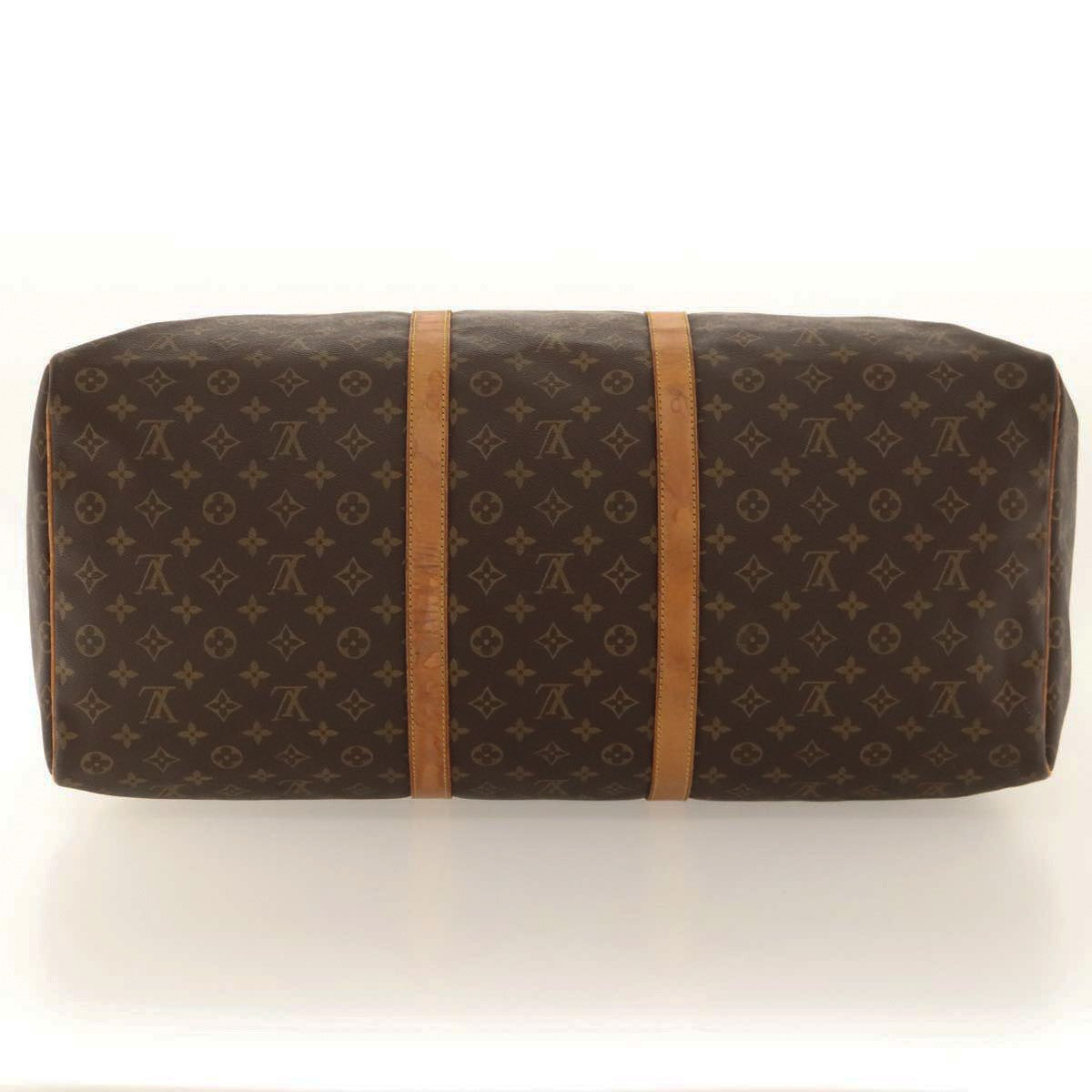 Louis Vuitton Keepall Bag Monogram Canvas Brown Canvas Travel Bag