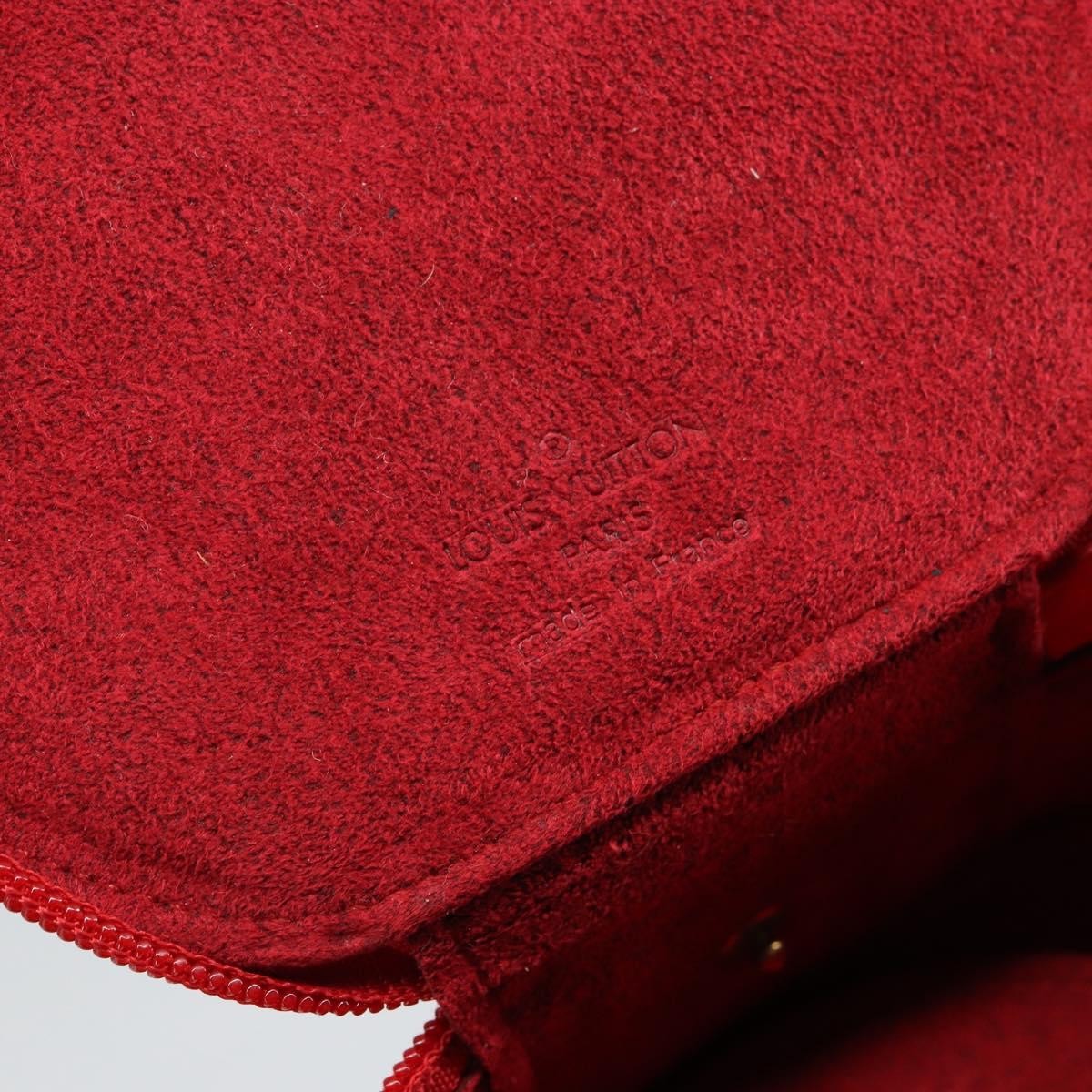 Louis Vuitton Ecrin Bijoux Pouch Epi Leather Red Leather Jewelry Set Jewelry