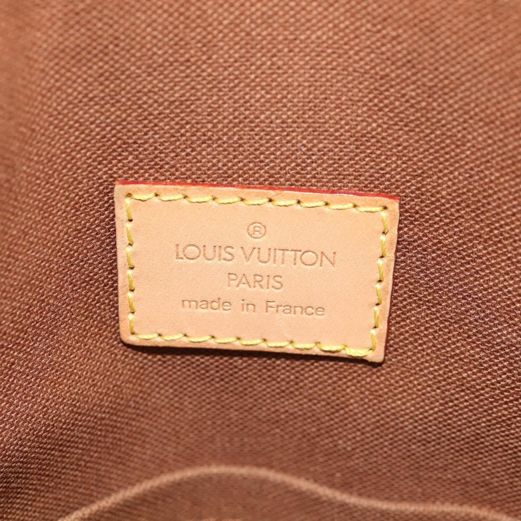 Louis Vuitton Lockit Handbag Monogram Canvas Brown Canvas Handbag