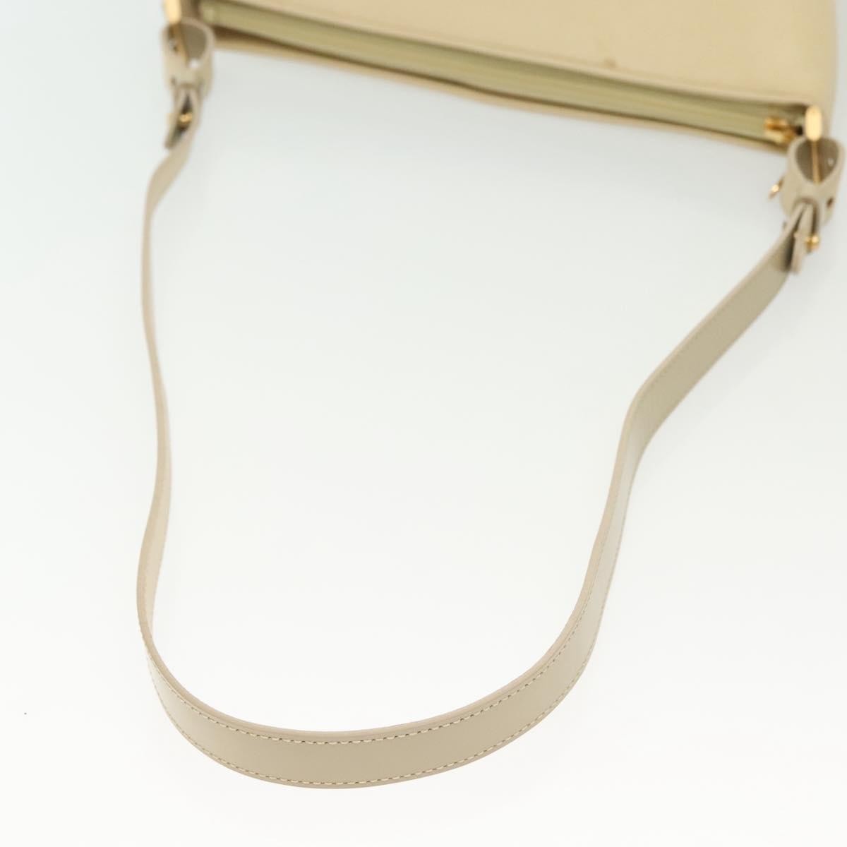 Burberry Shoulder Bag Leather Beige Leather Shoulder Bag