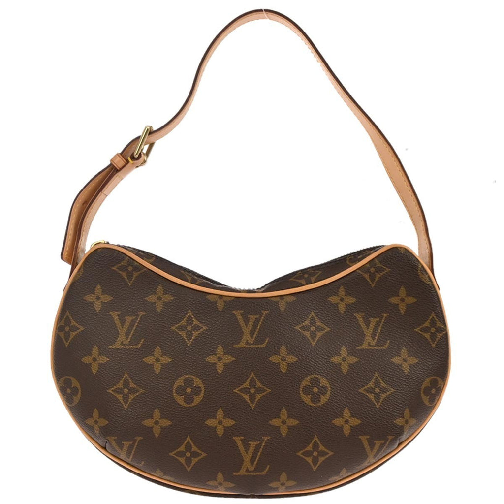 Louis Vuitton Croissant Handbag Monogram Canvas Brown Canvas Handbag