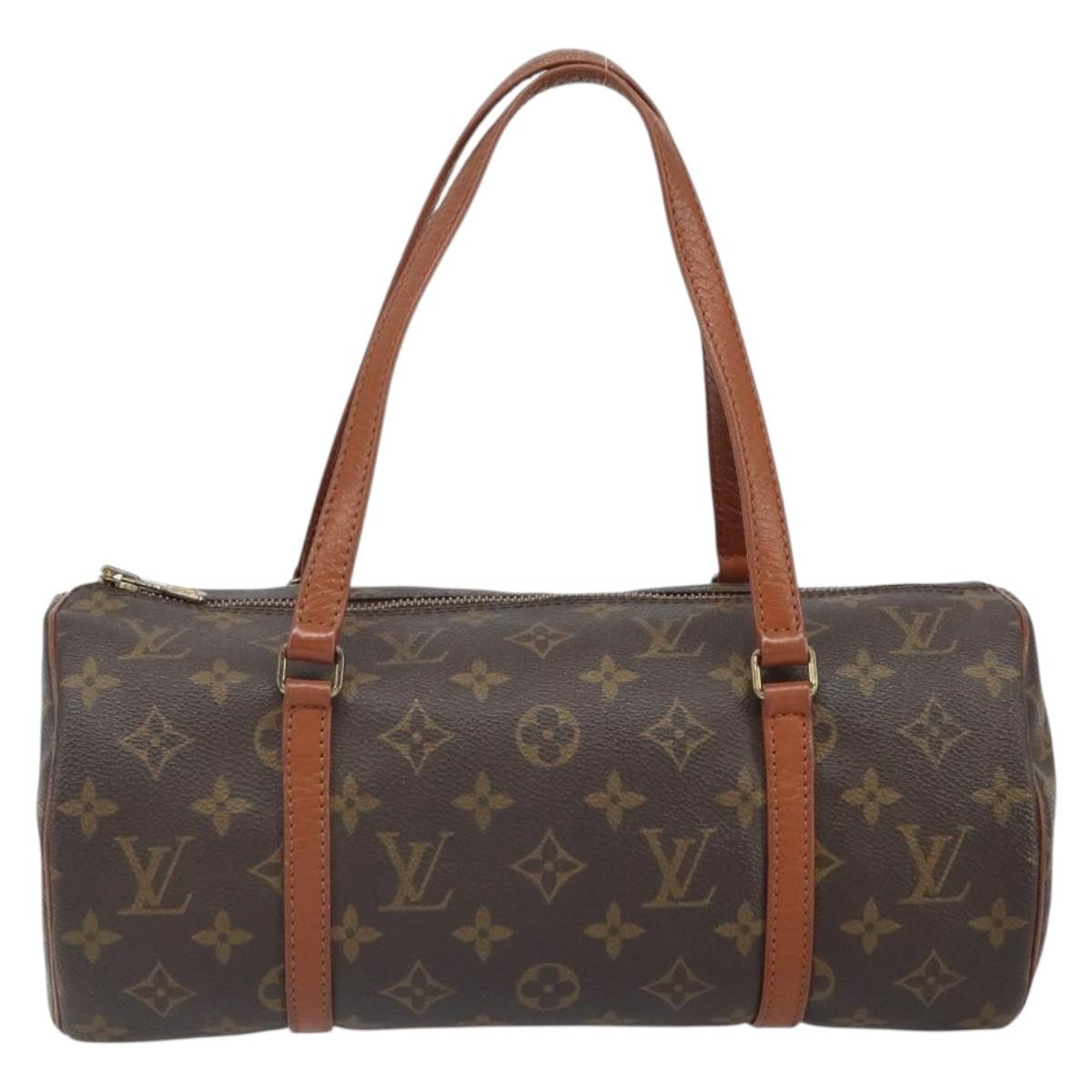 Louis Vuitton Papillon Handbag Monogram Canvas Brown Canvas Handbag