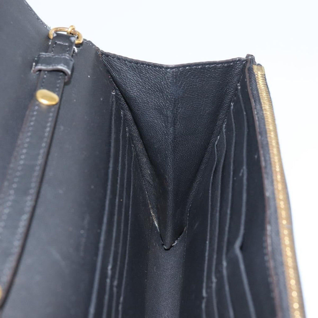 Celine Pocket Envelope Wallet On Chain Leather Multicolour Leather Clutche & Pouche Bag