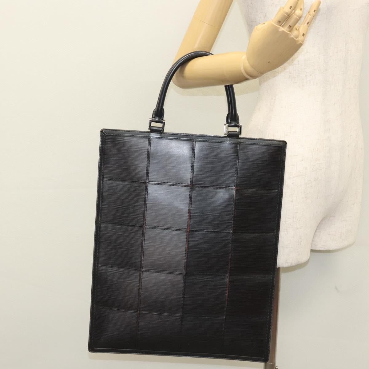 Louis Vuitton Epi Stretch Silver Fizz Handbag Epi Stretch Black Leather Handbag
