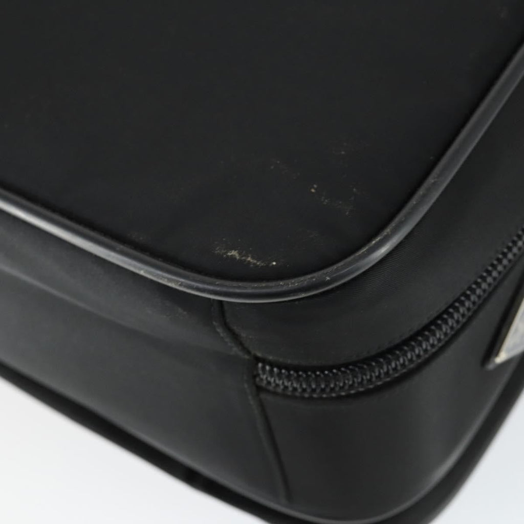 Prada Convertible Front Pocket Briefcase Tessuto With Saffiano Leather Black Nylon Briefcase Bag