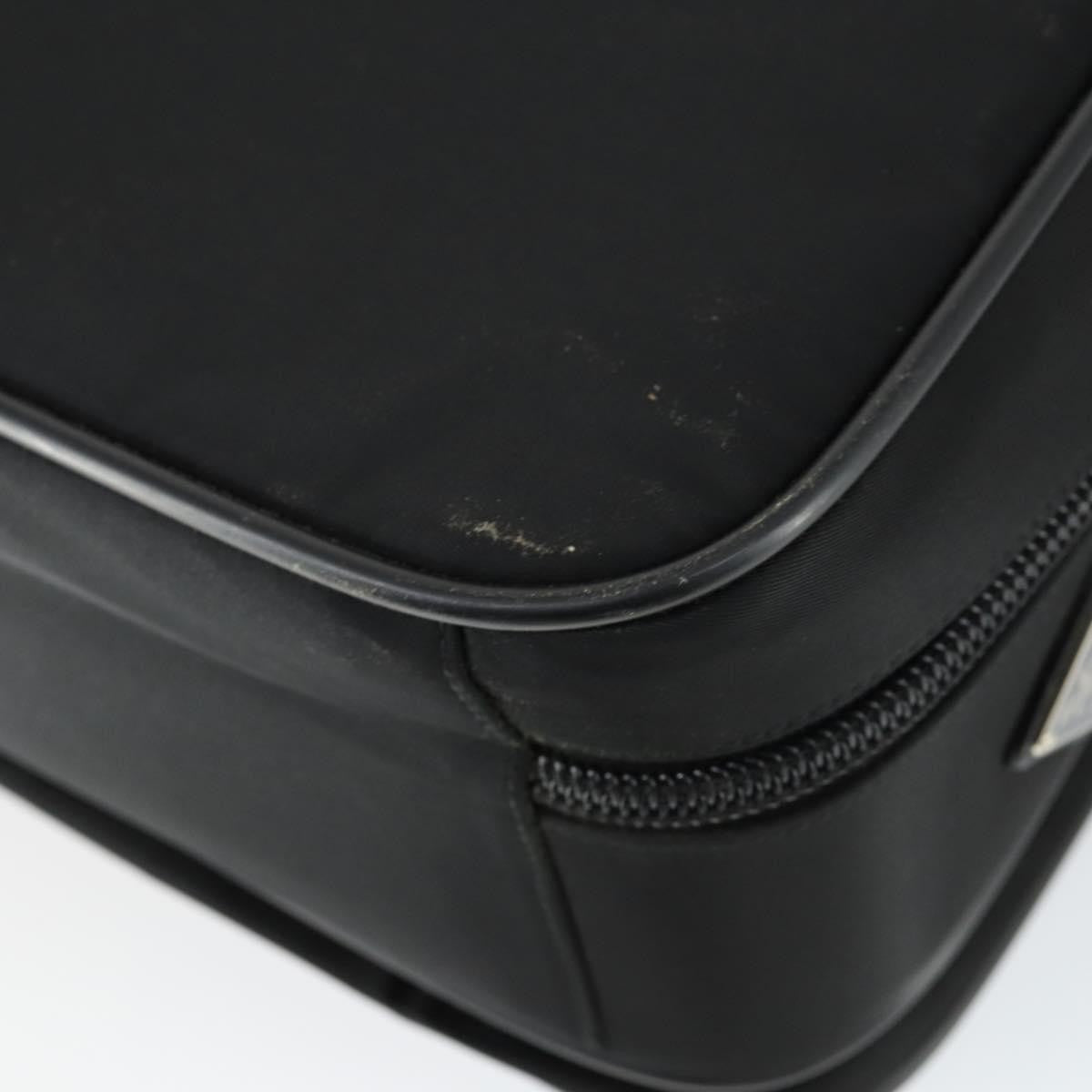 Prada Convertible Front Pocket Briefcase Tessuto With Saffiano Leather Black Nylon Briefcase Bag
