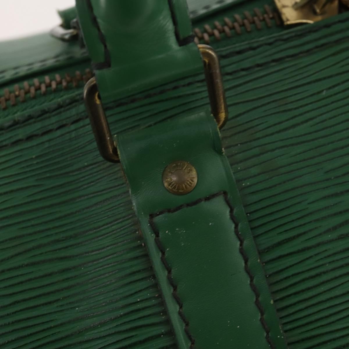 Louis Vuitton Keepall Bag Epi Leather Green Leather Travel Bag