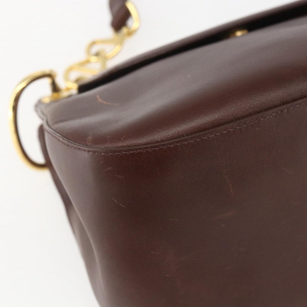 Prada Vintage Shoulder Bag Leather Brown Leather Shoulder Bag Bag