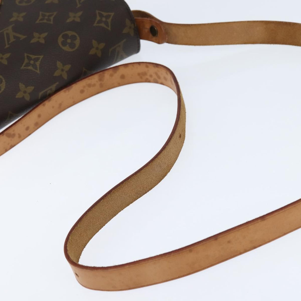Louis Vuitton Cartouchiere Handbag Monogram Canvas Brown Canvas Shoulder Bag