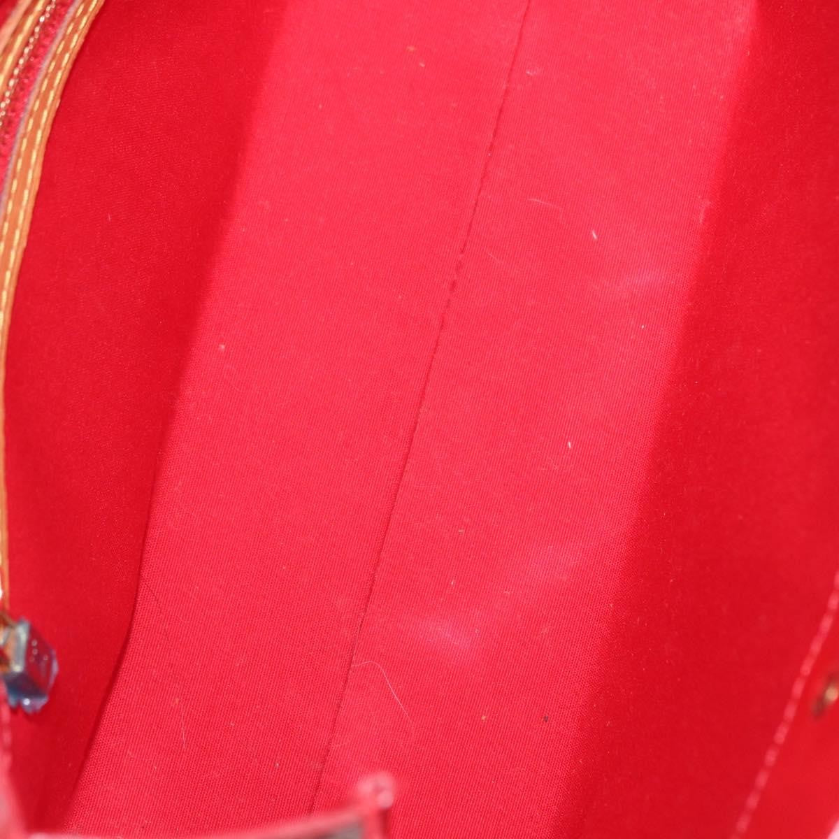 Louis Vuitton Reade Handbag Monogram Vernis Red Patent_Leather Handbag