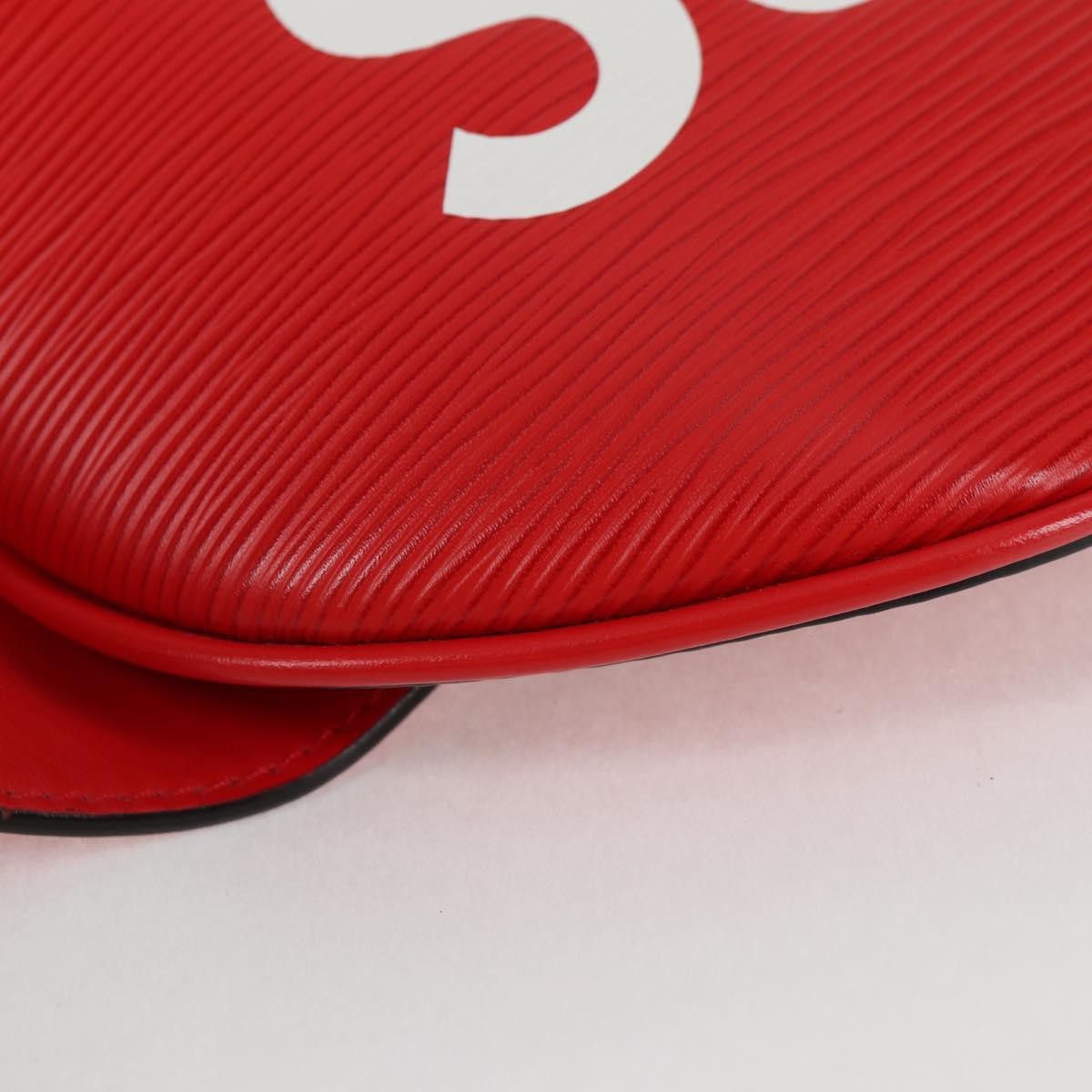 Louis Vuitton Louis Vuitton X Supreme Waist Bag Epi Leather Red Leather Clutche & Pouche Bag
