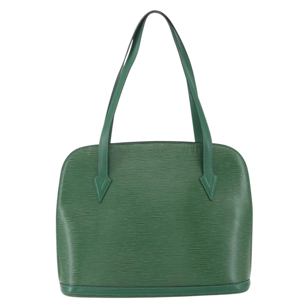 Louis Vuitton Lussac Handbag Epi Leather Green Leather Shoulder Bag