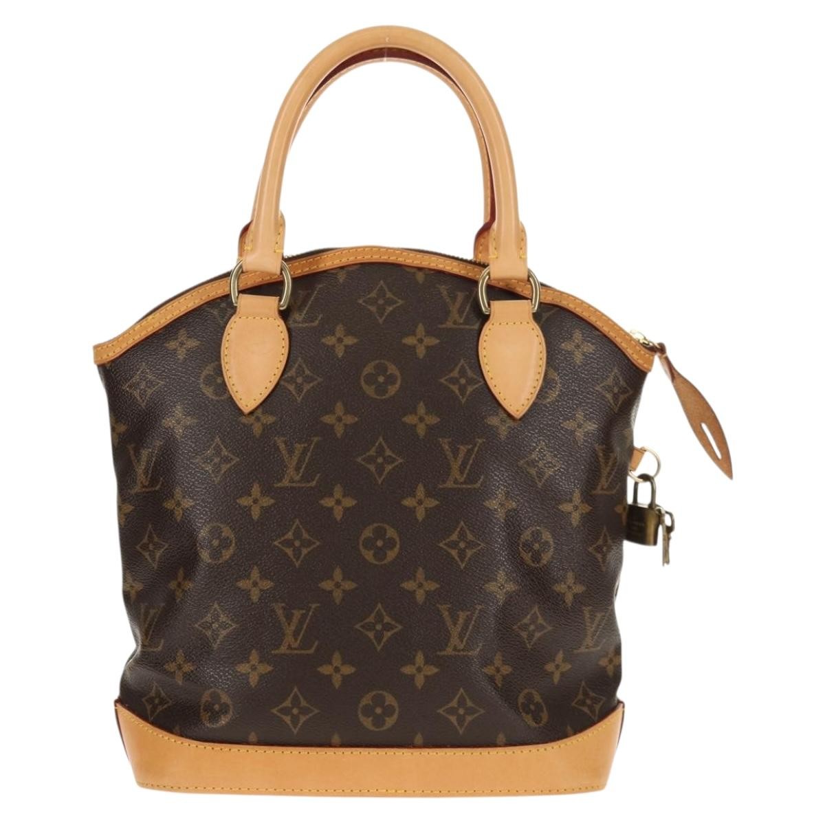 Louis Vuitton Lockit Handbag Monogram Canvas Brown Canvas Handbag