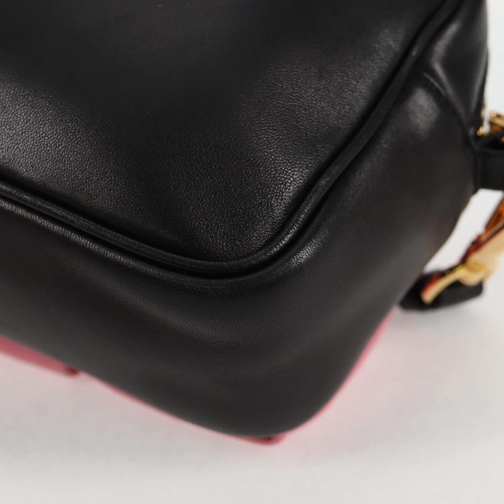 Prada Bow Camera Crossbody Bag Nappa Leather Black Leather Shoulder Bag Bag