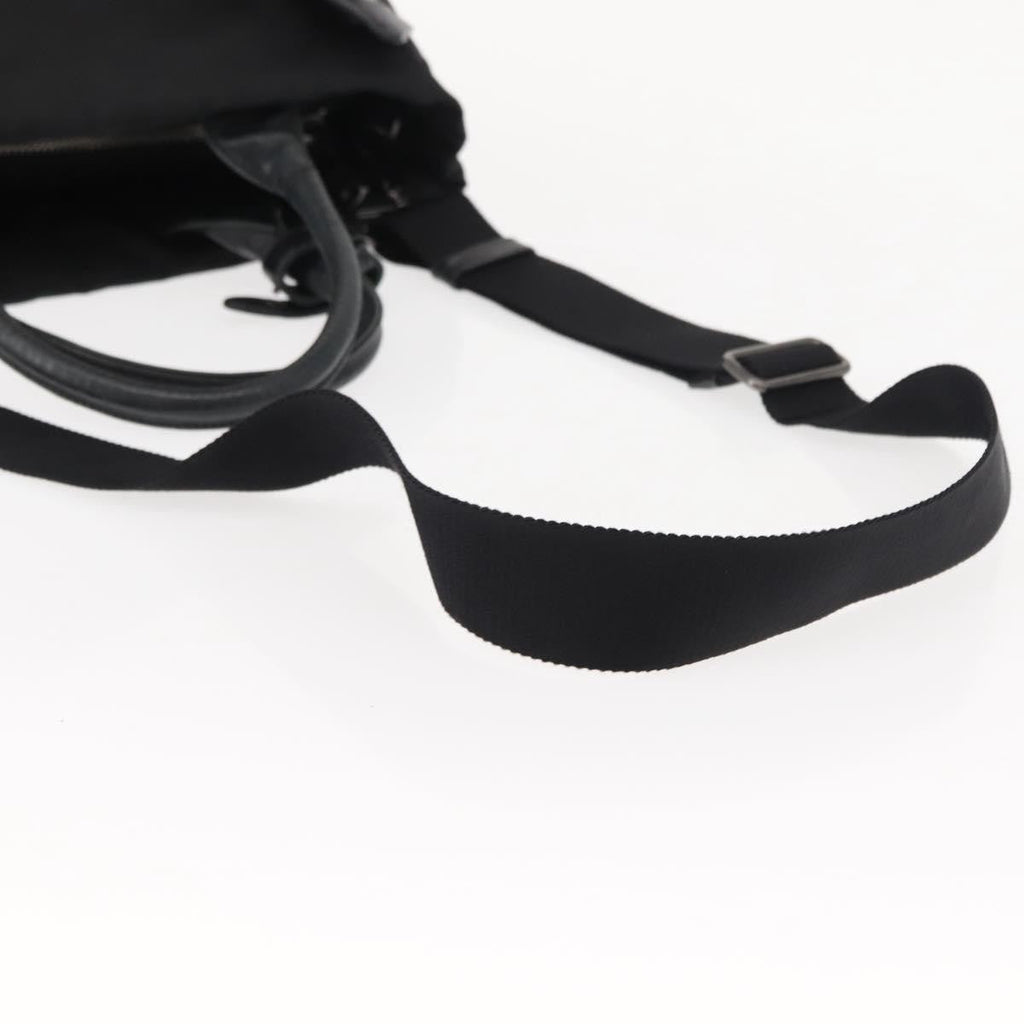 Prada Convertible Double Tote Tessuto Black Nylon Handbag