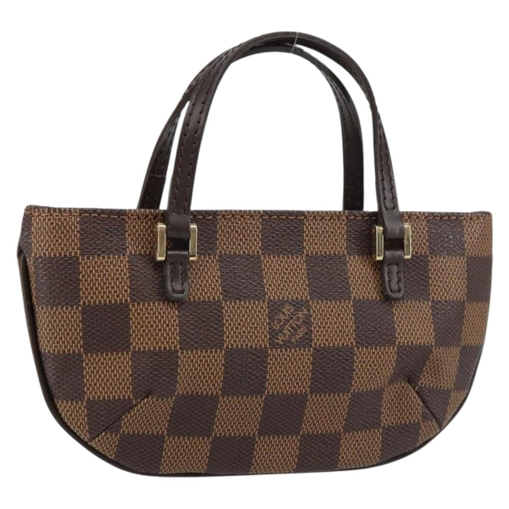 Louis Vuitton Manosque Pochette Damier Brown Canvas Clutche & Pouche Bag