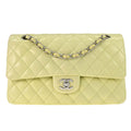 Chanel Timeless - Classic Double Flap Bag Quilted Lambskin Green Leather Shoulder Bag Bag