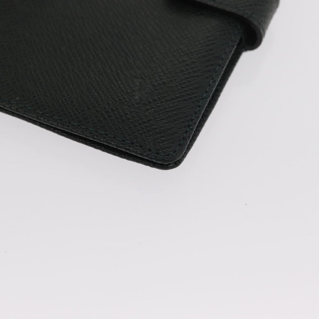 Louis Vuitton Agenda Cover Taiga Leather Green Leather Wallets Accessory