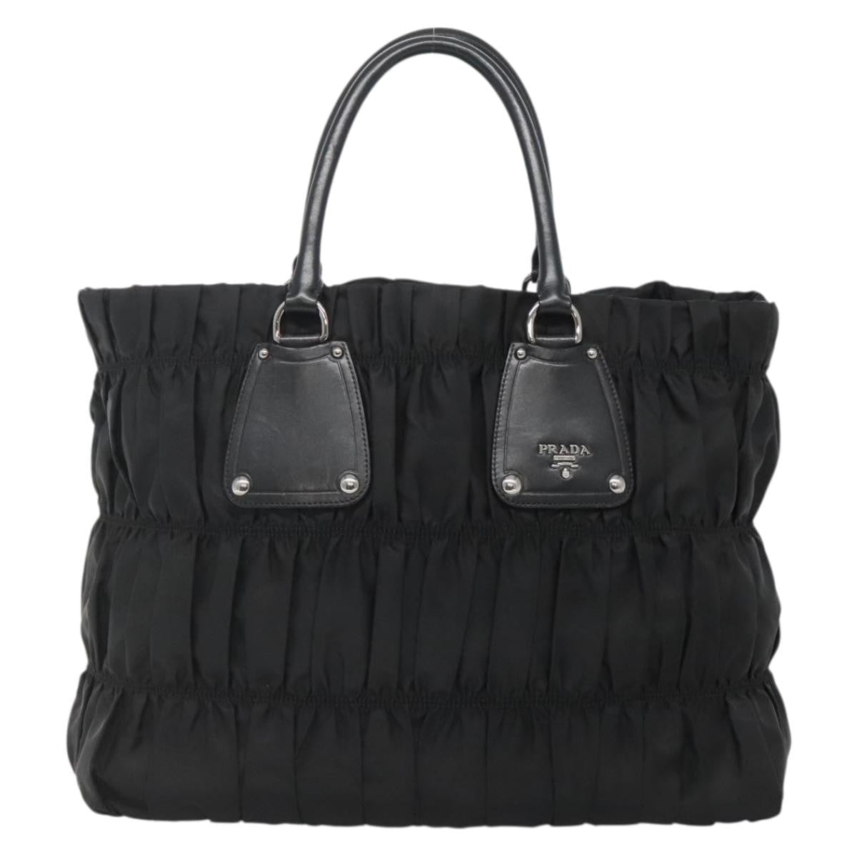 Prada Gaufre Tote Tessuto Black Nylon Bag