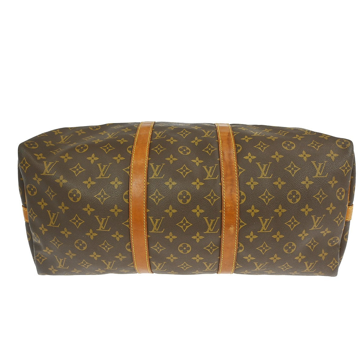 Louis Vuitton Keepall Bandouliere Bag Monogram Canvas Brown Canvas Travel Bag