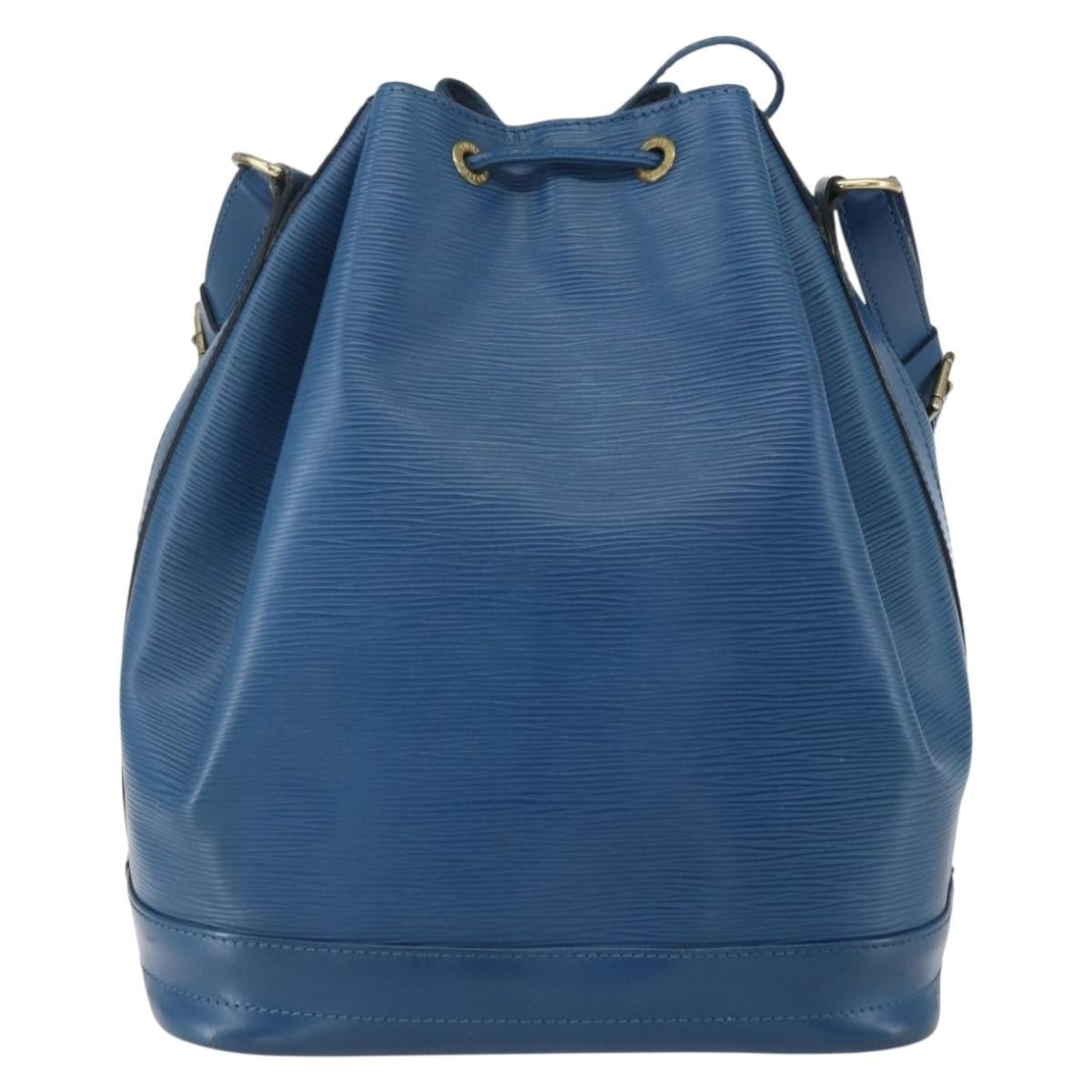 Louis Vuitton Noe Handbag Epi Leather Blue Leather Shoulder Bag