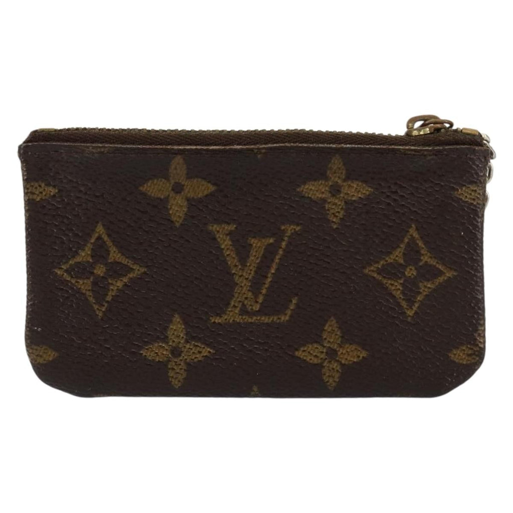 Louis Vuitton Pochette Clés Monogram Canvas Brown Canvas Wallets Accessory