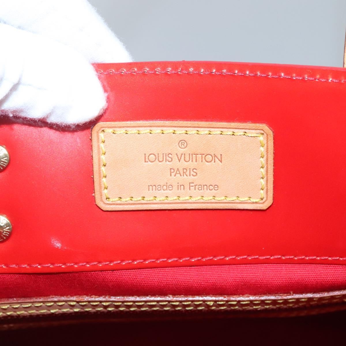 Louis Vuitton Reade Handbag Monogram Vernis Red Patent_Leather Handbag