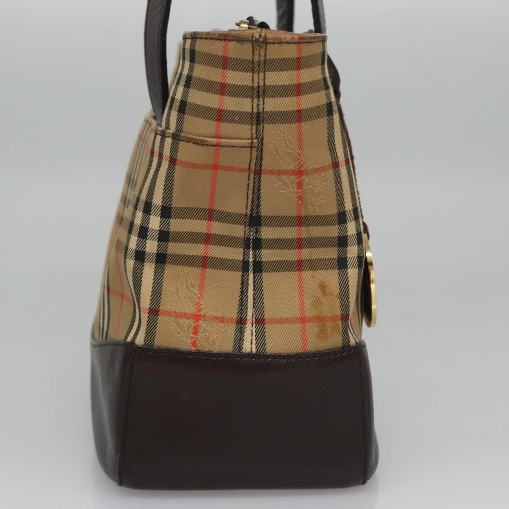 Burberry Nova Check Handbag Nova Check Canvas And Leather Beige Canvas Handbag