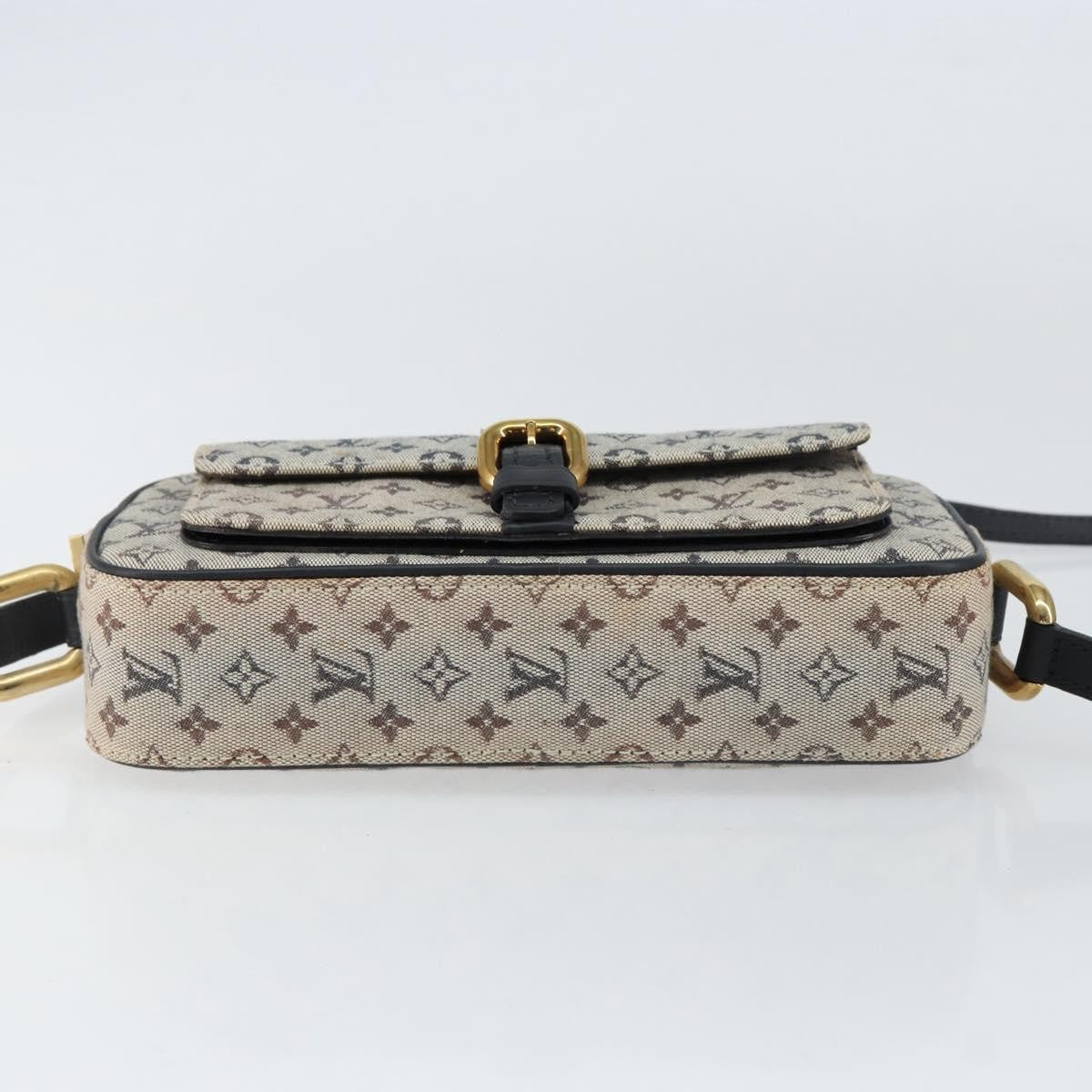 Louis Vuitton Juliette Crossbody Bag Mini Lin Blue Canvas Shoulder Bag