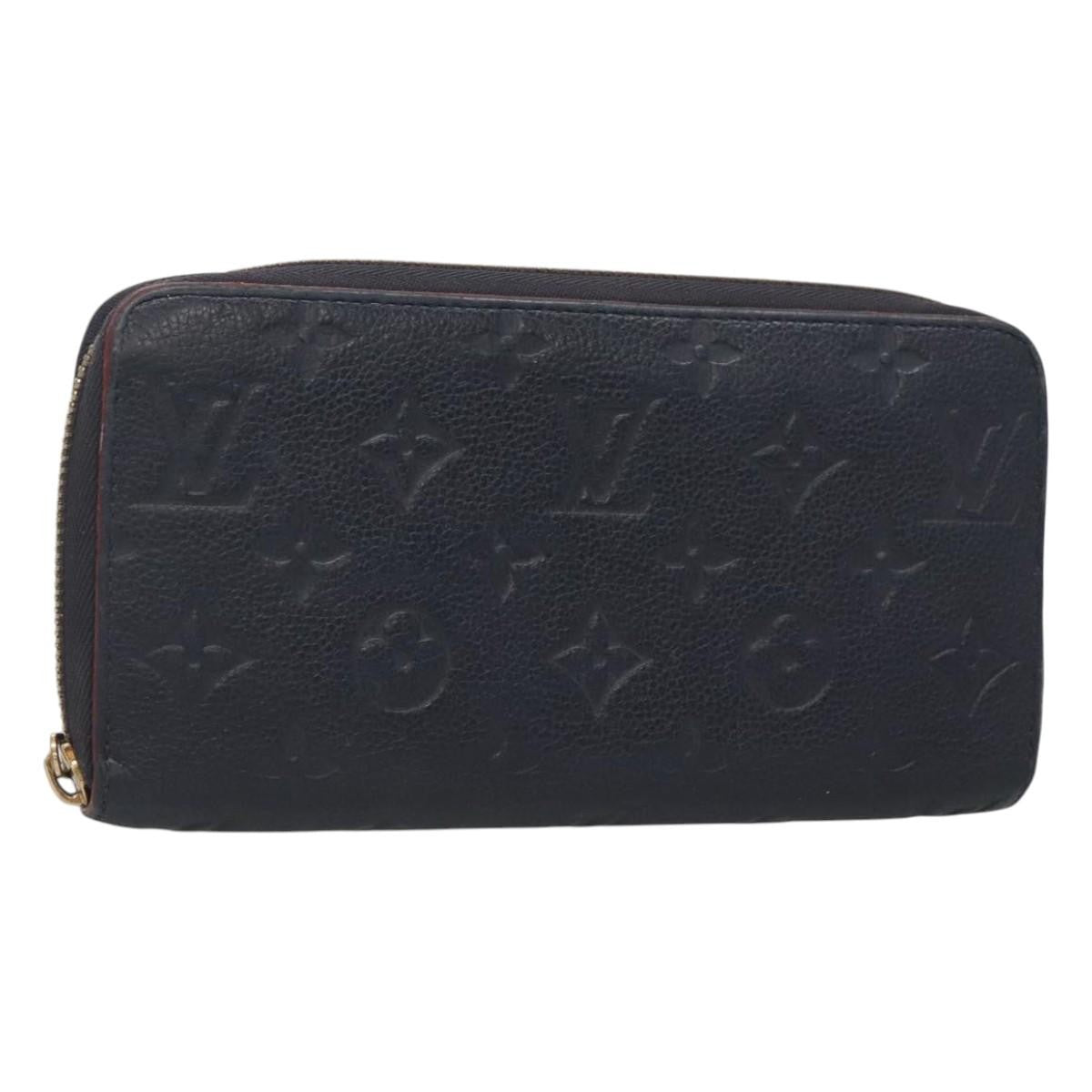 Louis Vuitton Portefeuille Zippy Monogramme Empreinte Monogramme Empreinte Navy Leather Wallets Accessory